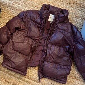 Puffer Jacket - burgundy